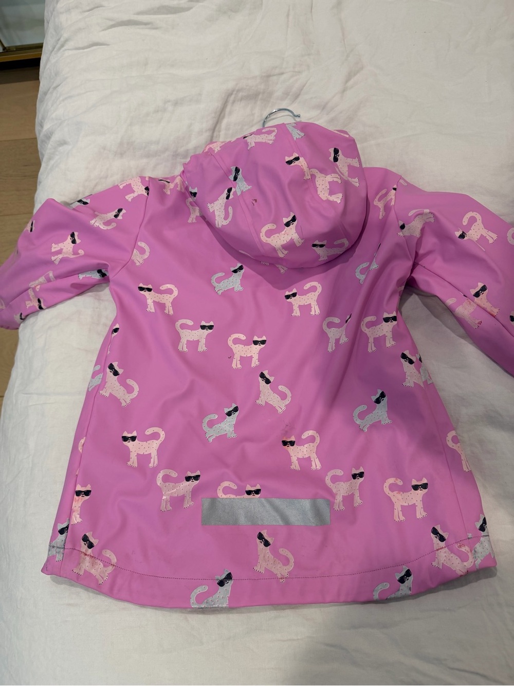 Deux par Deux color changing lined raincoat and hat - Picture 6 of 7